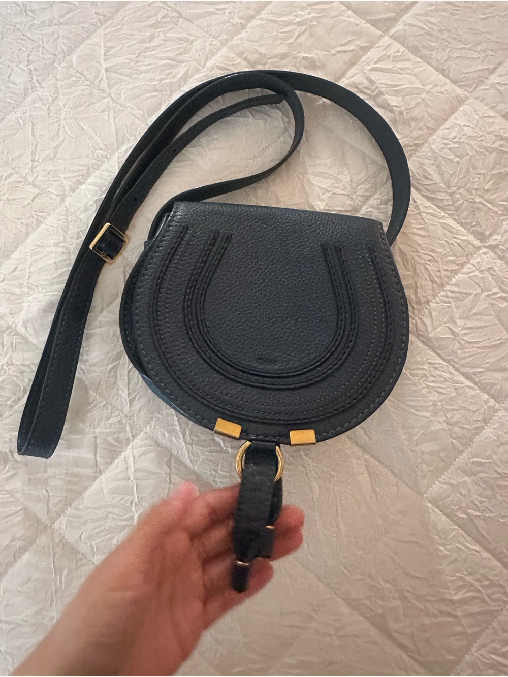 Chloe Mini Marcie Leather Bag - Picture 2 of 12